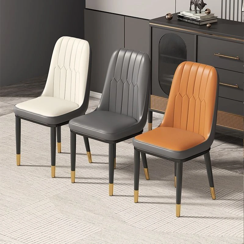 简约靠背餐椅菠萝椅装餐椅简约家用麻将椅软包靠背小闪电椅子大号