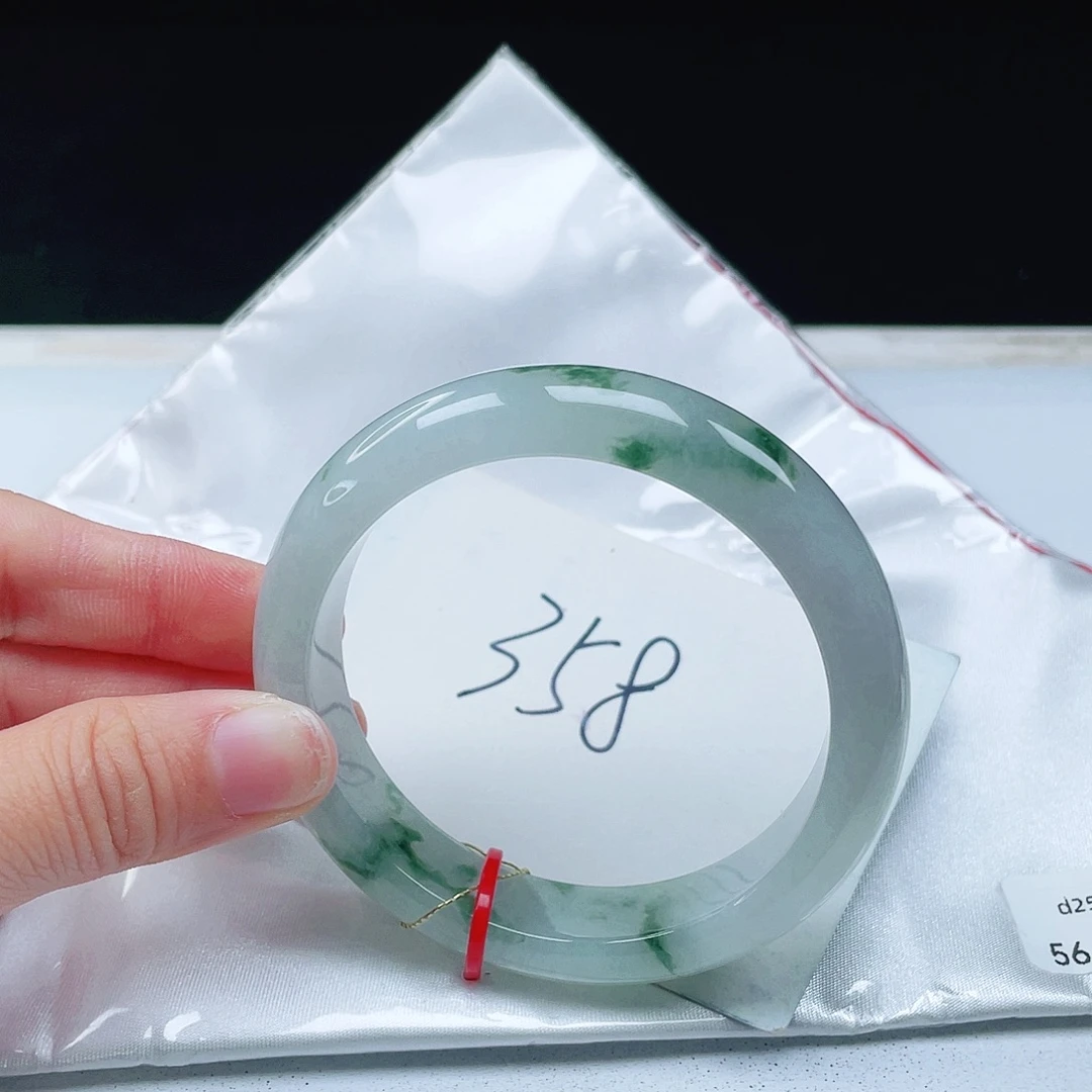 翡翠未镶嵌手镯56正圈