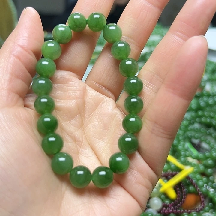 和田玉（碧玉）未镶嵌手链