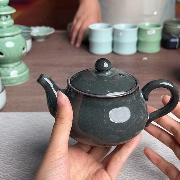 龙泉云间青瓷小米茶器