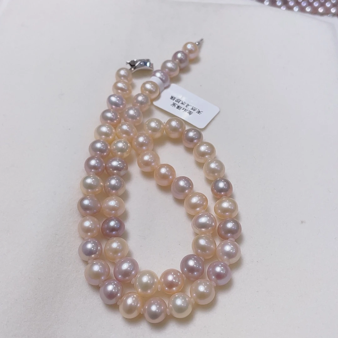 银S925镶嵌淡水珍珠颈饰