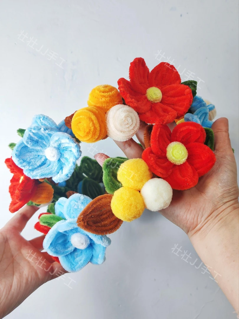 壮壮 sky光遇姆明季花环扭扭棒手工DIY材料包 光遇花环COS头饰