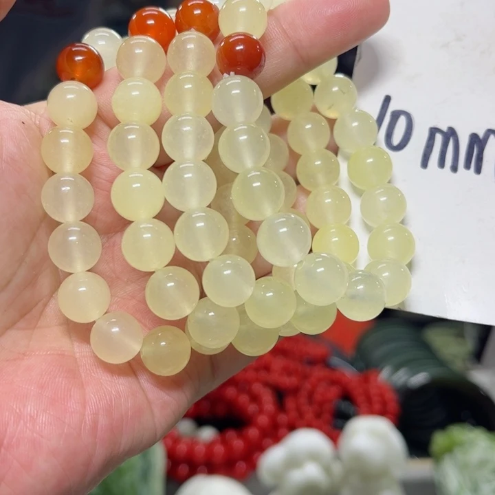 蛇纹石玉手串多样性发货未镶嵌