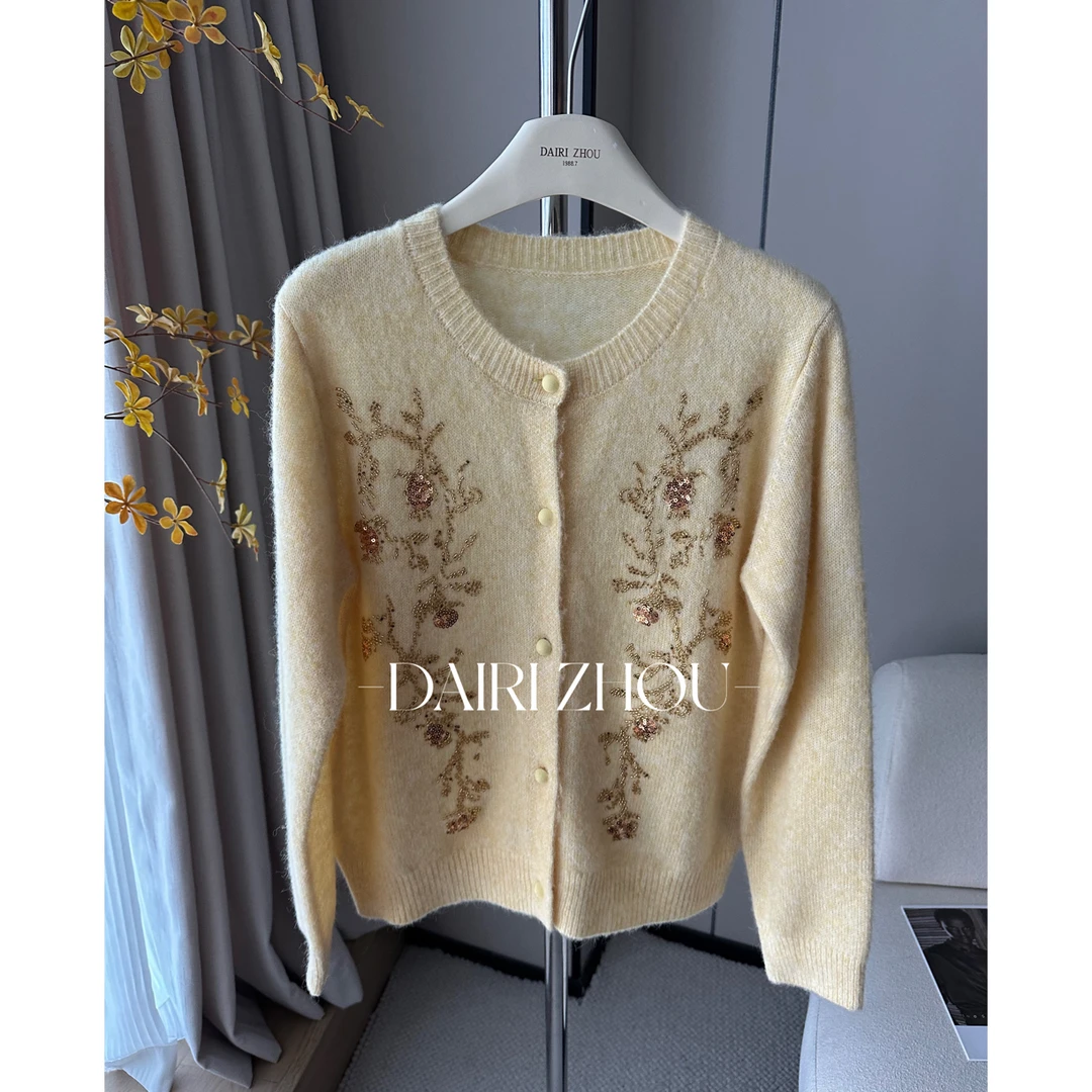 DAIRI   ZHOU▪️再次点亮的耐心   39%绵羊毛38.5%羊驼毛针织开衫