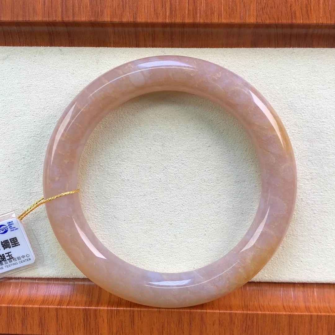 【闪购商品】颈饰未镶嵌硅化珊瑚（珊瑚玉）96号粉糖果冻花54.7圈