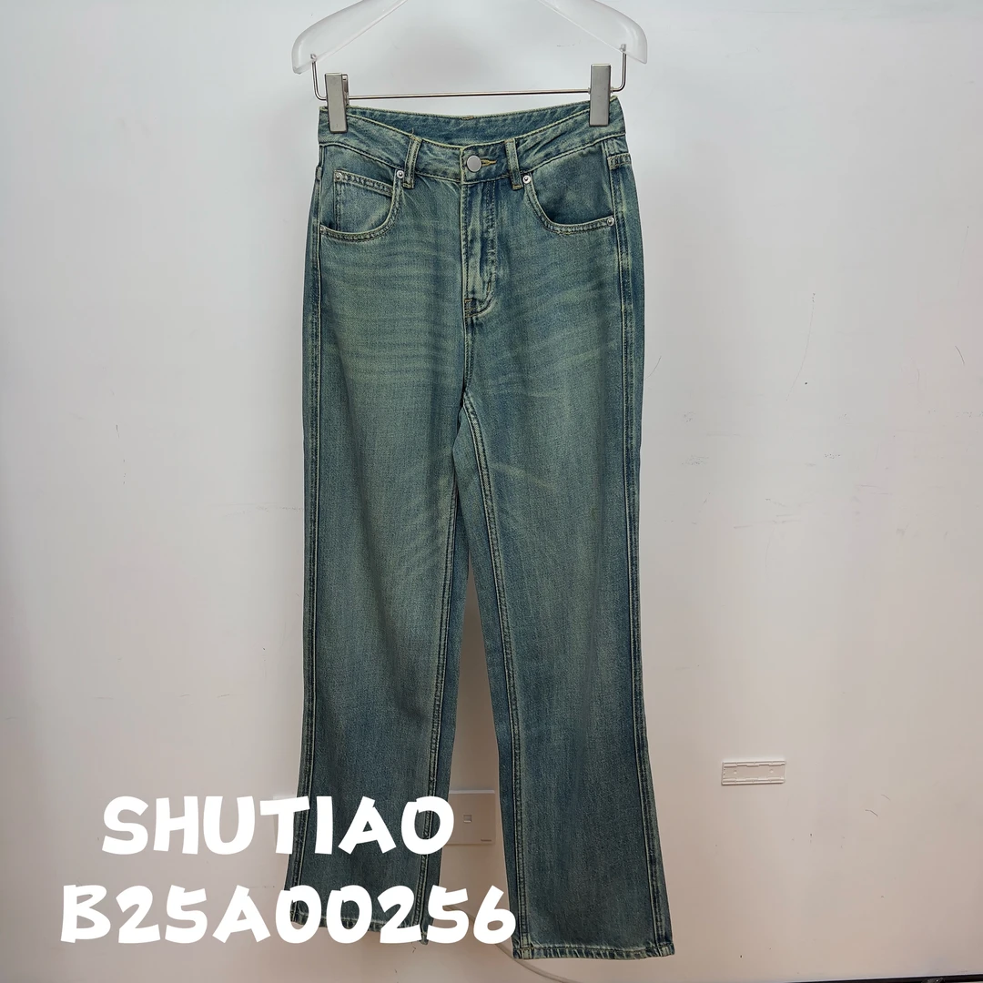 【SHUTIAO】2024秋冬：新款小众设计款牛仔裤B25A00256