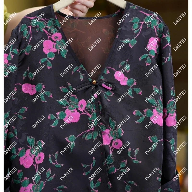 慢调《非遗美学》T1709 国风复古盘扣开衫上衣外套