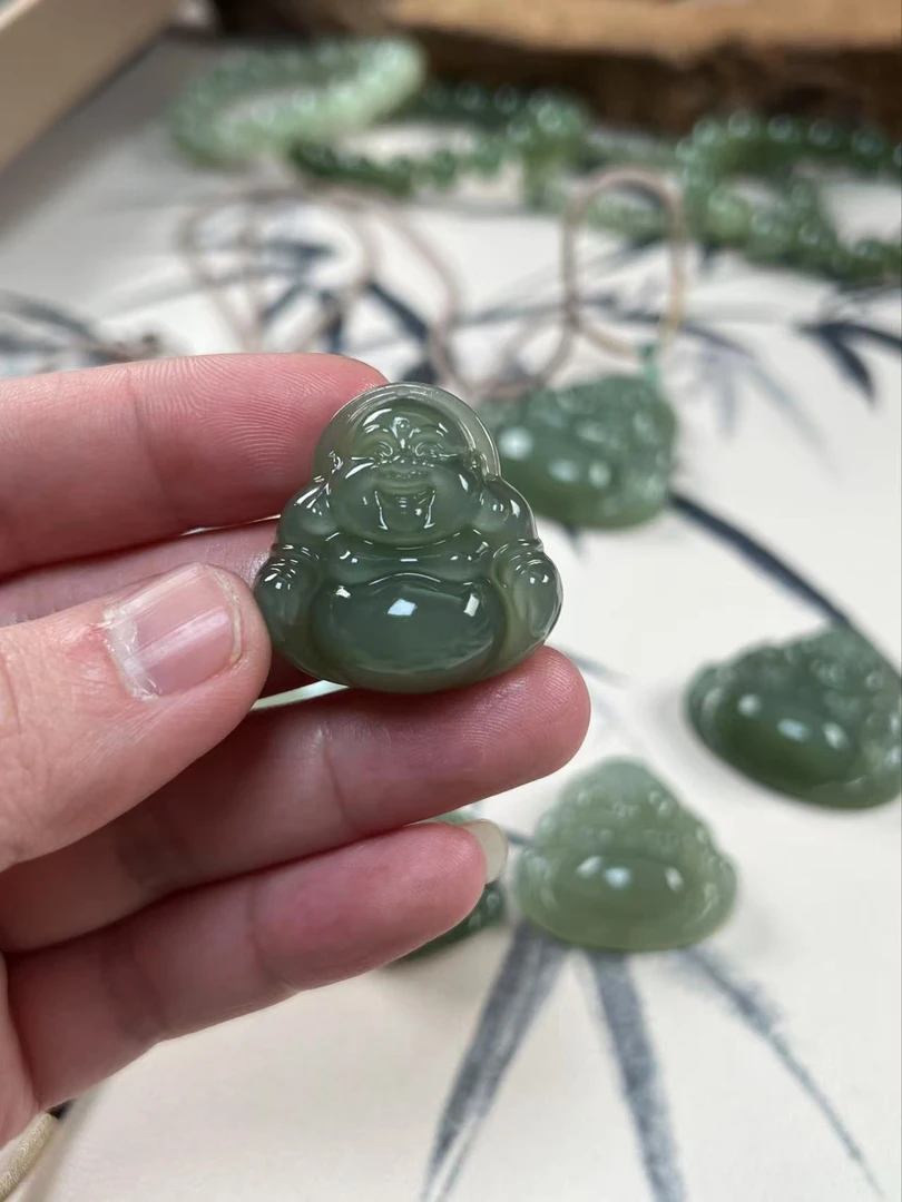 和田玉青海料佛公