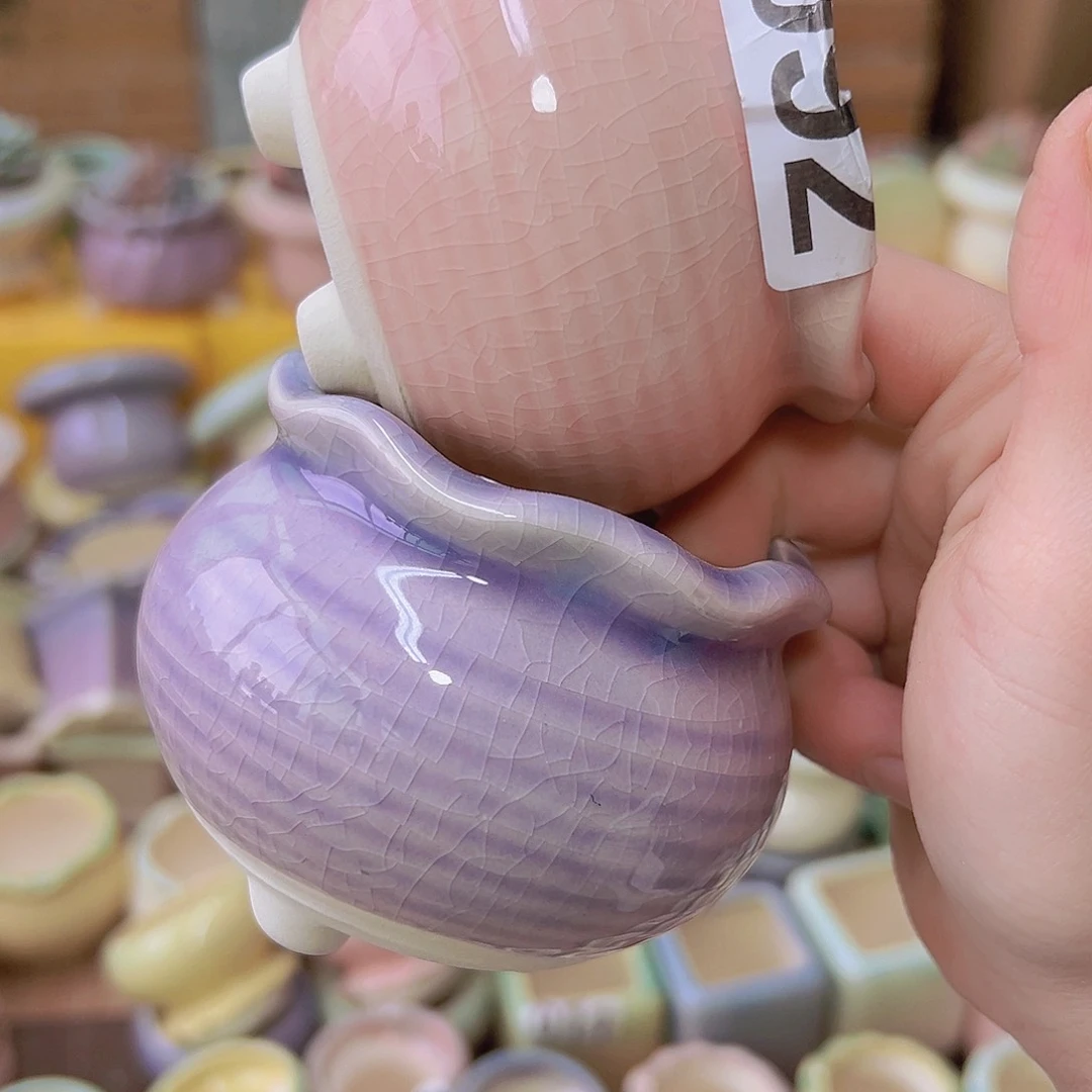 红陶陶瓷花盆当场满12包邮