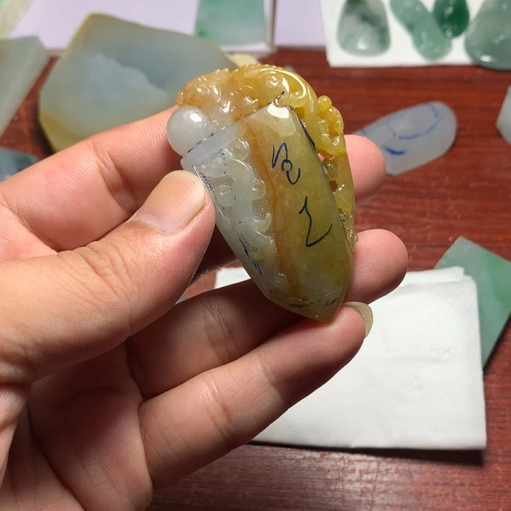 定制翡翠未镶嵌^****鱼