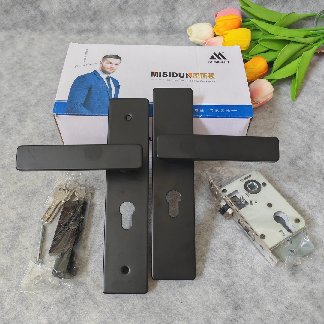 [拍1发5]密斯顿 黑色室内门锁 小50锁体