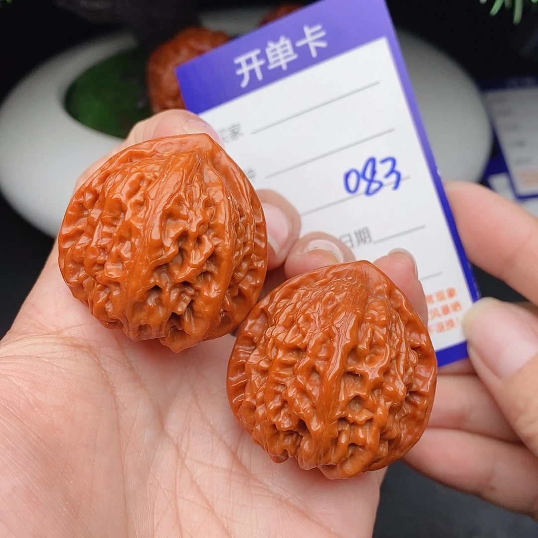 文玩核桃把件36金牛083