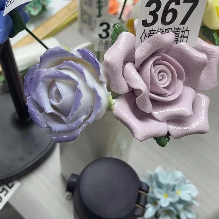 陶瓷手工制作陶瓷花