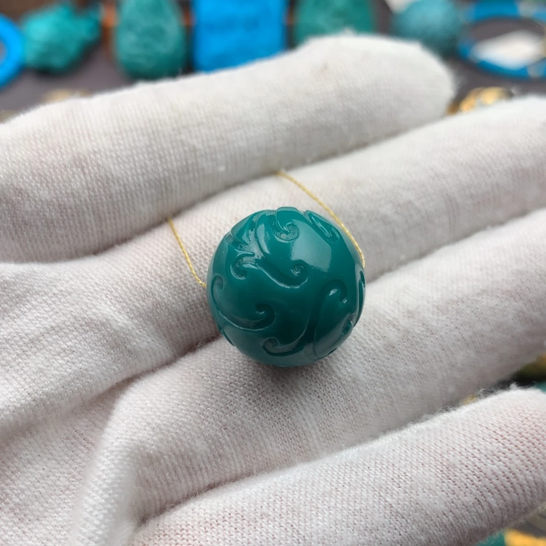 绿松石未镶嵌发饰16.9mm
