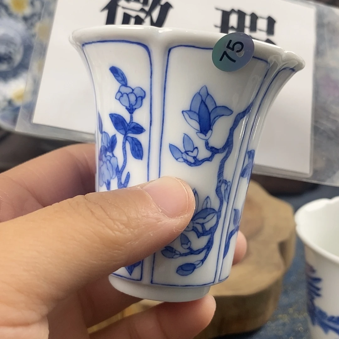 瓷片景德镇手绘青花茶器75