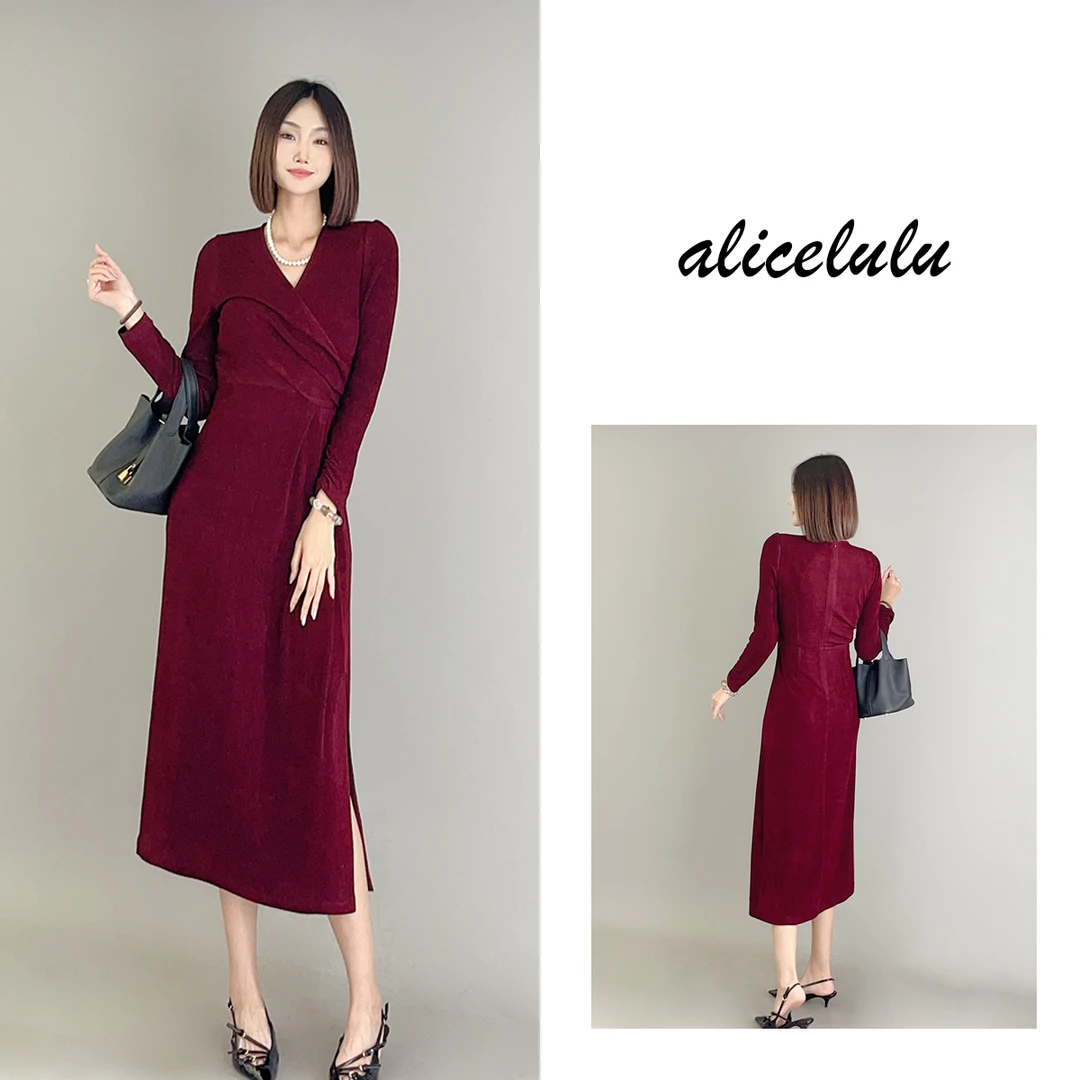 [alicelulu] “当红不让”连衣裙 柔滑细腻 雍容华贵 S2139948E