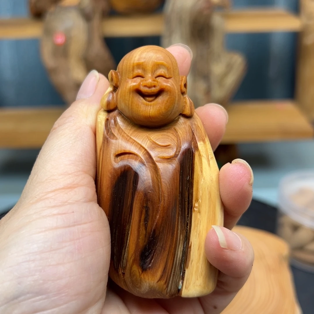 木髙**兴崖柏木摆件手把件