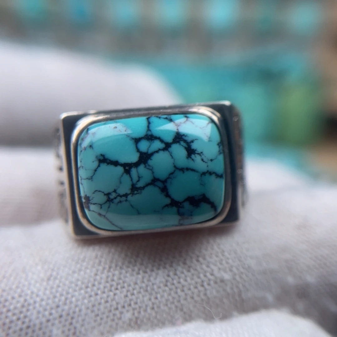 绿松石银S925镶嵌珠宝奇石