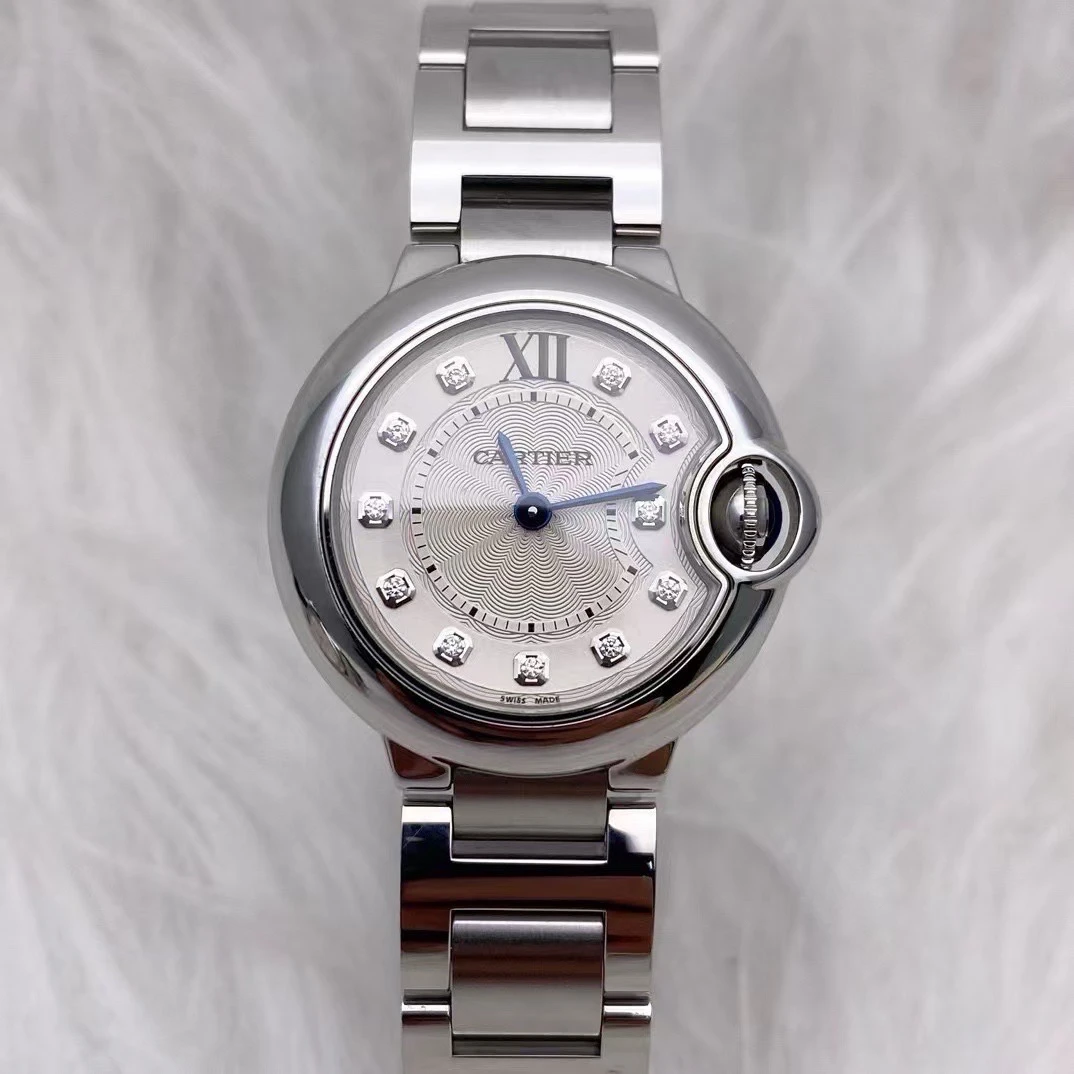 99新 Cartier/卡地亚 卡地亚/蓝气球/28mm/女表/石英钻刻