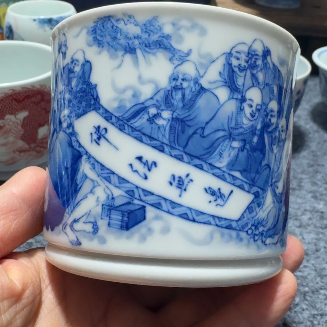 N***w现代景德镇陶瓷手绘茶具