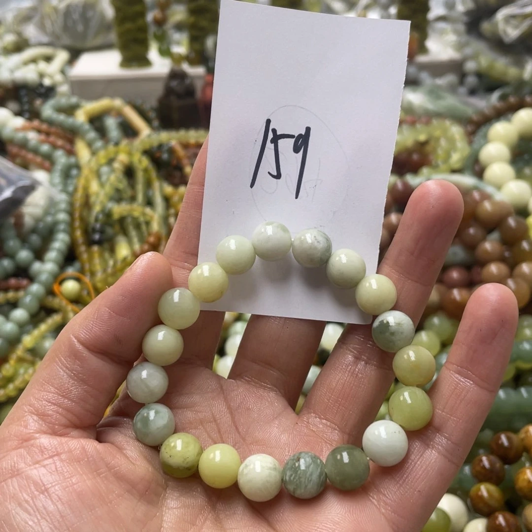 蛇纹石玉手链未镶嵌