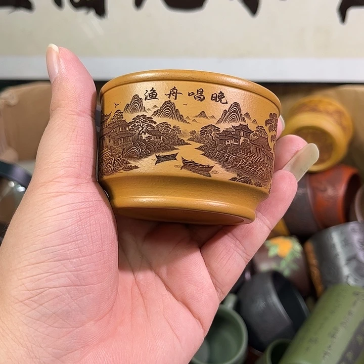 茶杯紫砂全手工紫砂主人杯
