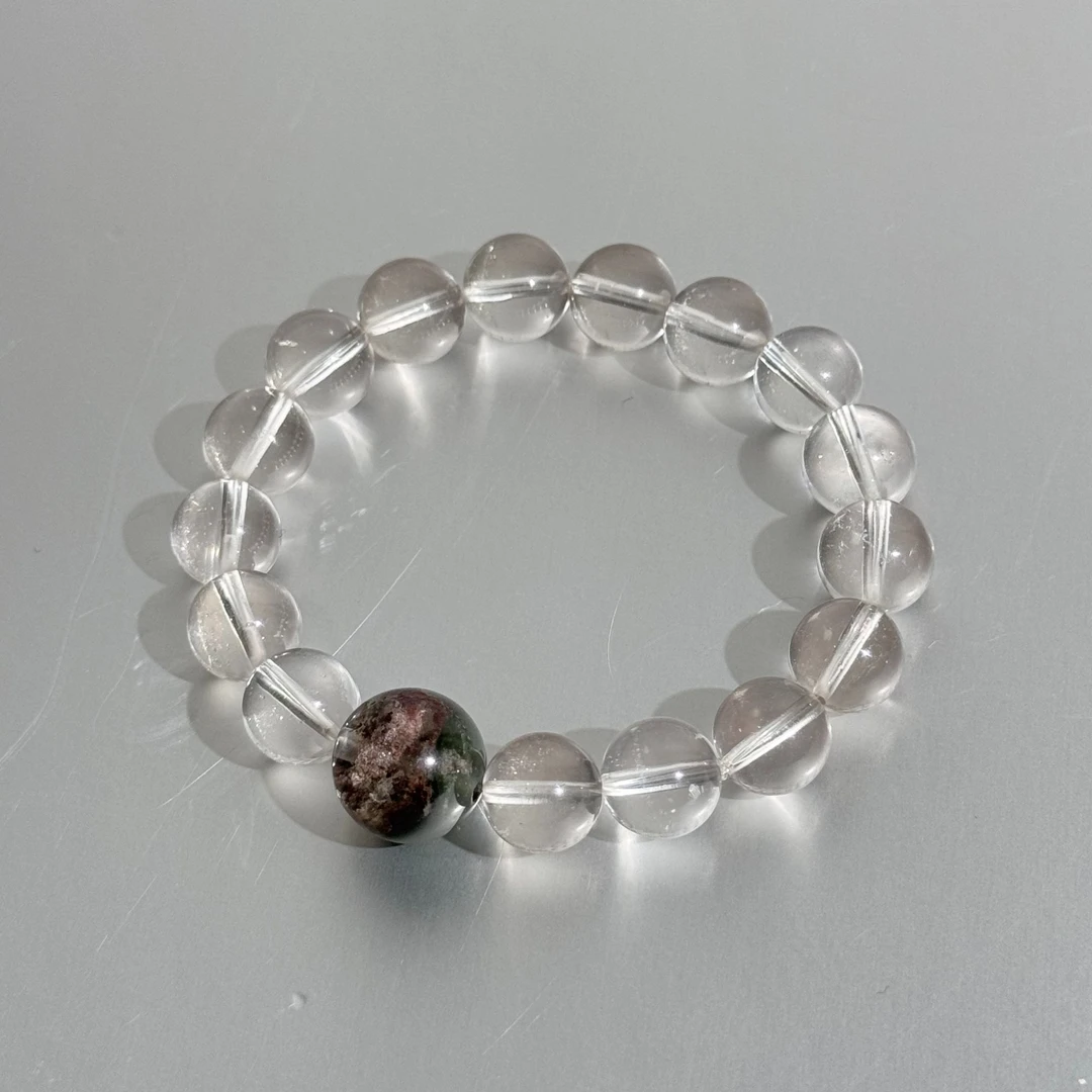 白水晶&幽灵手串11mm+（05）