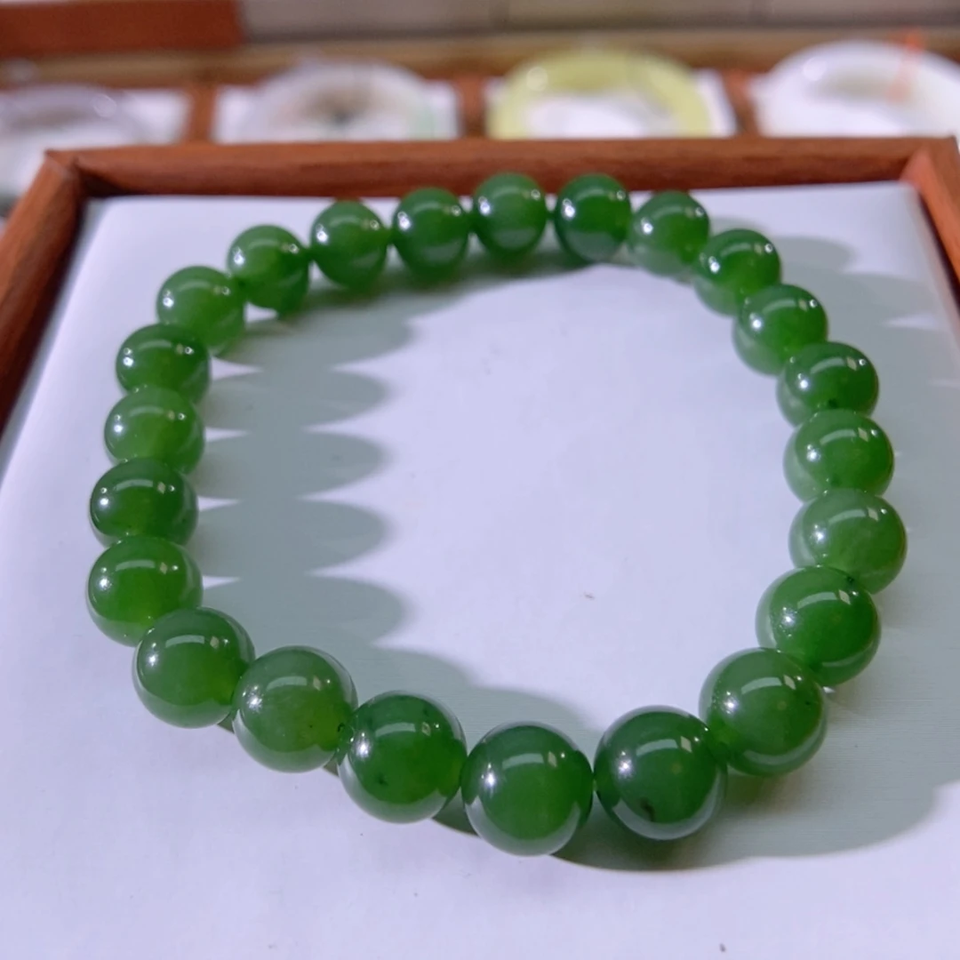 【闪购商品】未镶嵌手链和田玉（碧玉）