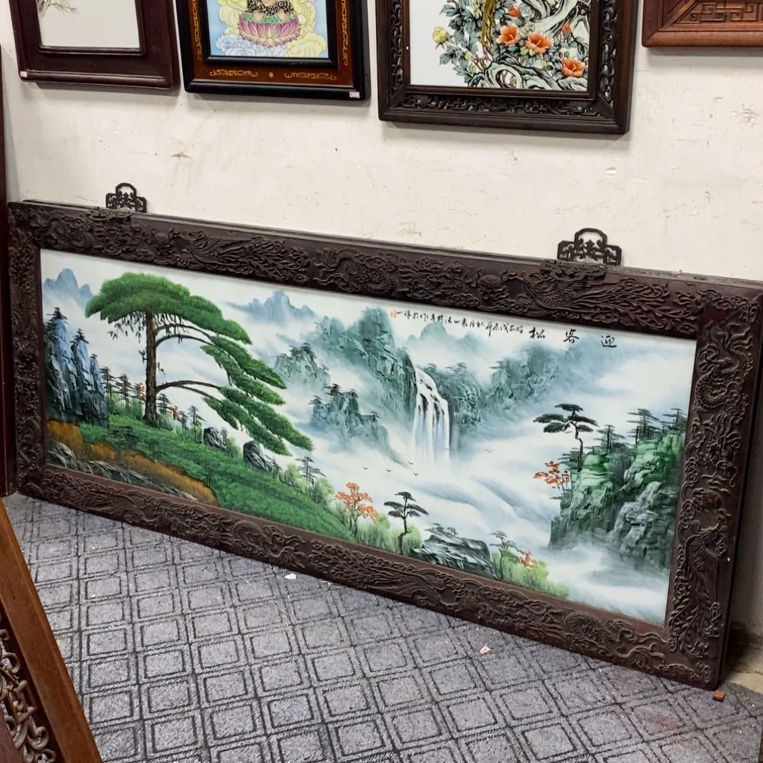 瓷190*82 景德镇瓷板画柴窑烧制