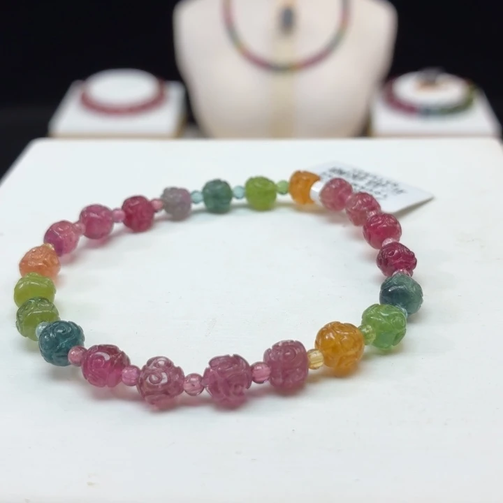 未镶嵌手链碧玺6mm±