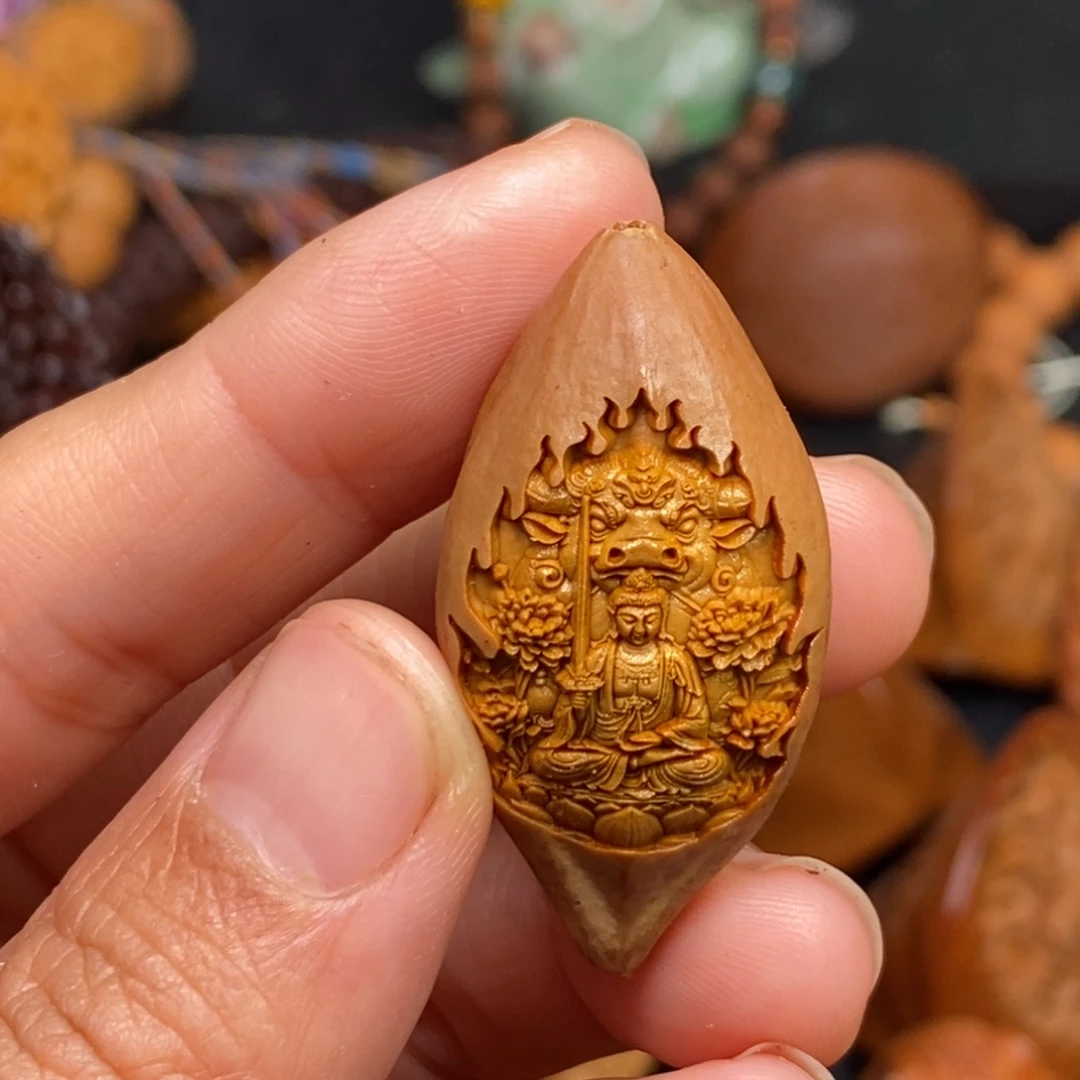 菩提籽类橄榄核雕刻手串手链橄榄核雕手串