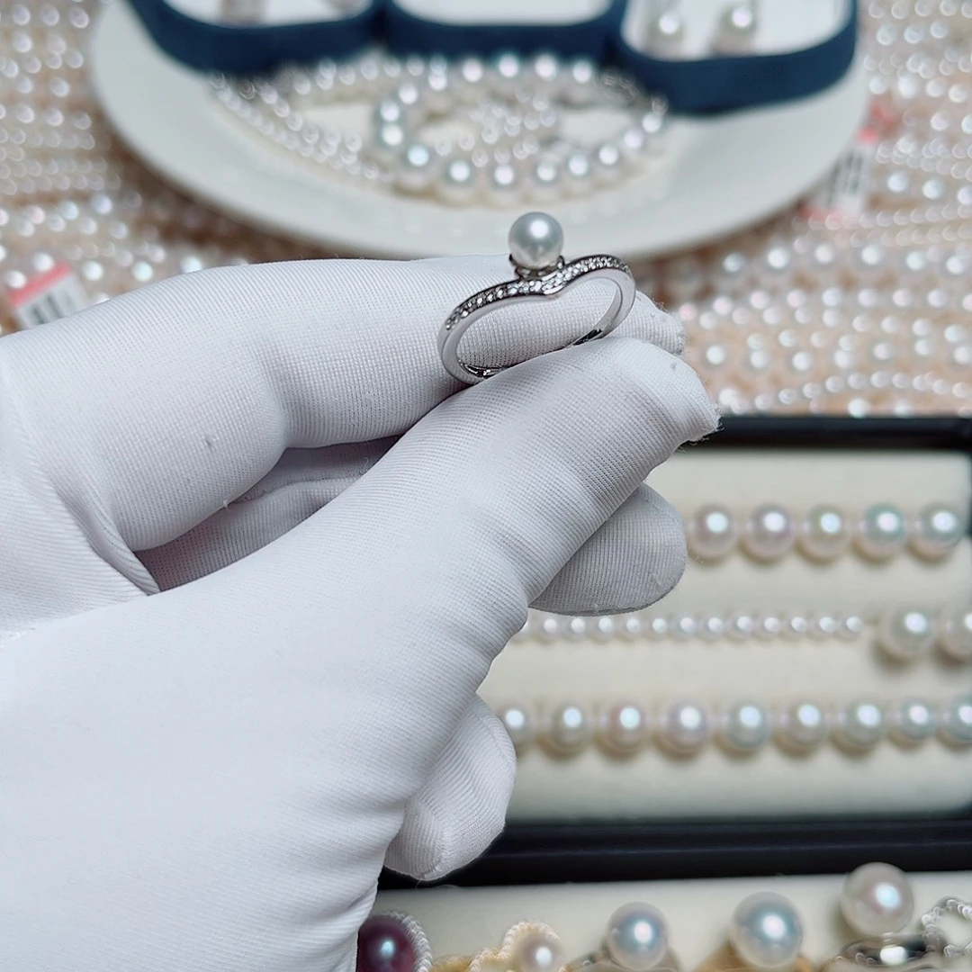 淡水珍珠手绳银S925镶嵌