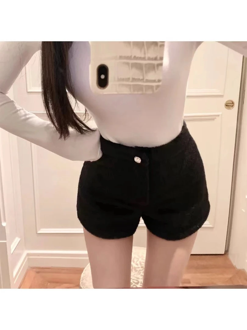 短裤女秋冬外穿小香风休闲打底00309