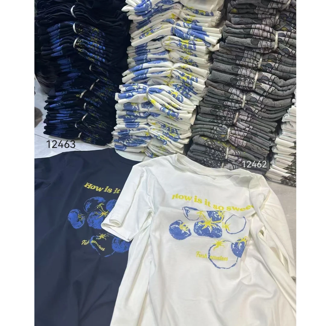 12462（复合）   SANFAN  新款蓝莓短袖T恤