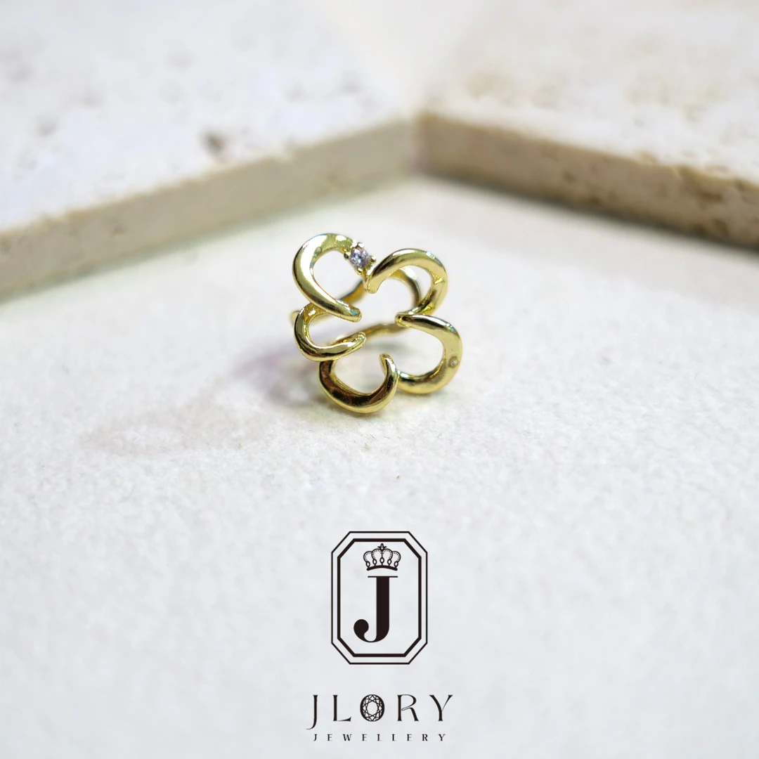 Cu 花朵耳骨夹 福利品 093