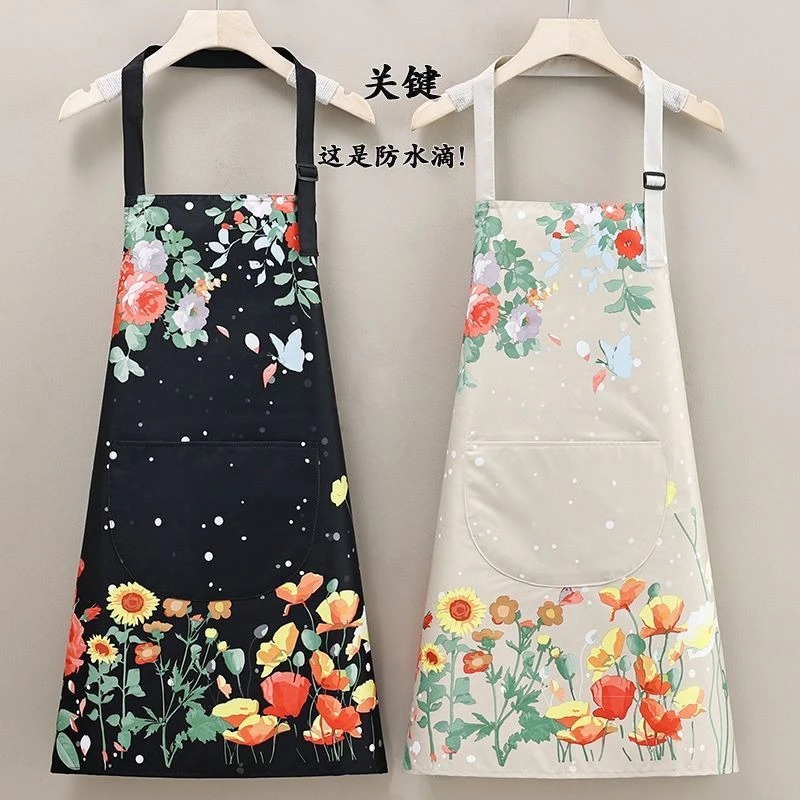 围裙家用厨房做饭防水防油防污围裙无袖护衣挂脖耐脏耐磨透气围裙