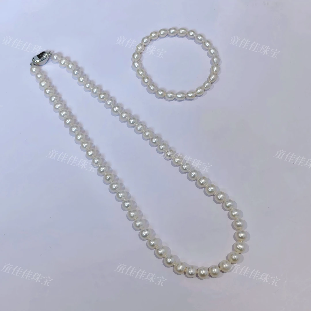 【特价福利】招牌无核  6-8mm 天然淡水珍珠项链