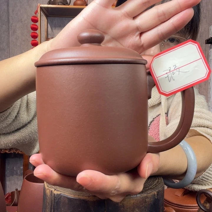 茶杯紫砂黄龙源底槽青