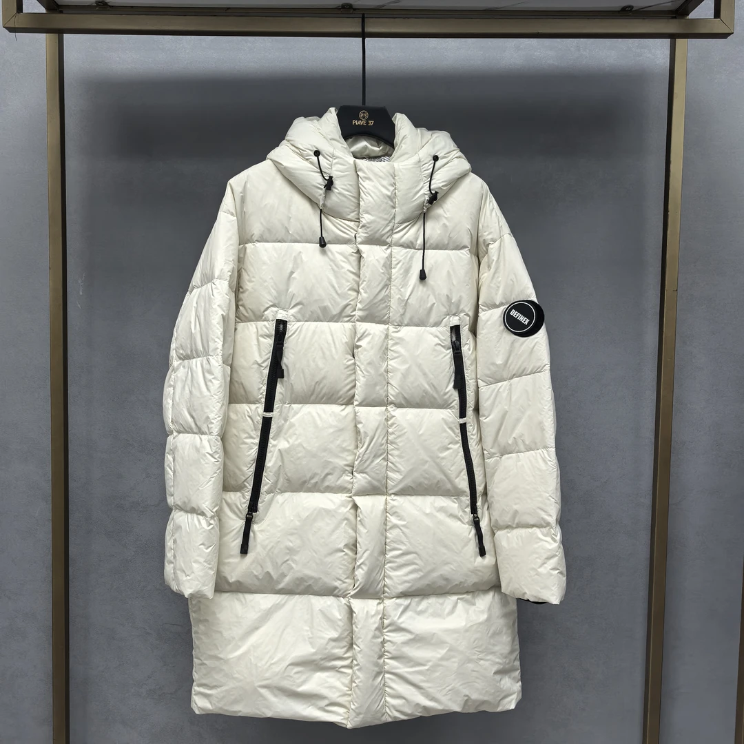 冬季情侣百搭中长款连帽羽绒服D44R01010215