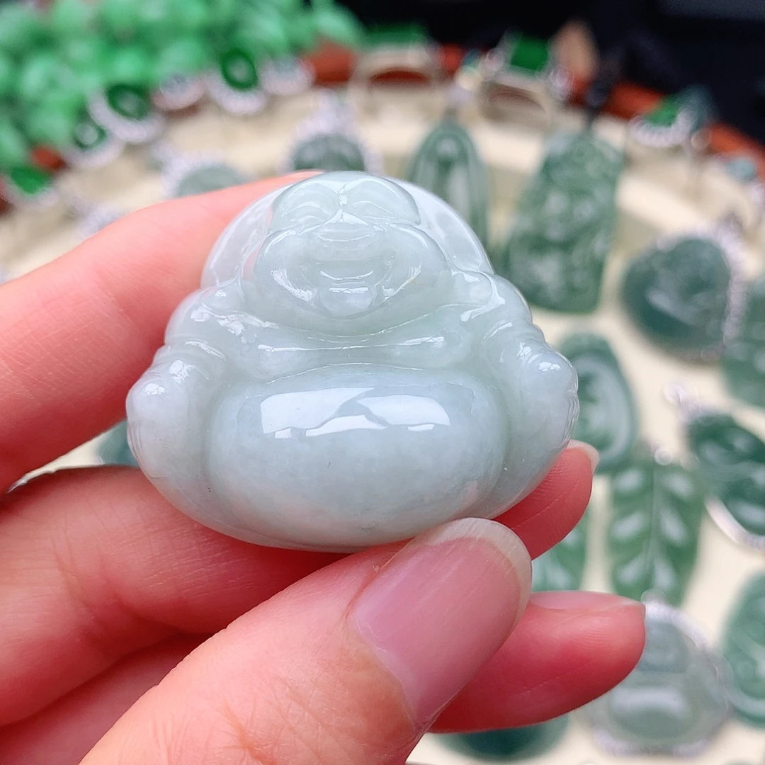 翡翠未镶嵌颈饰吊坠
