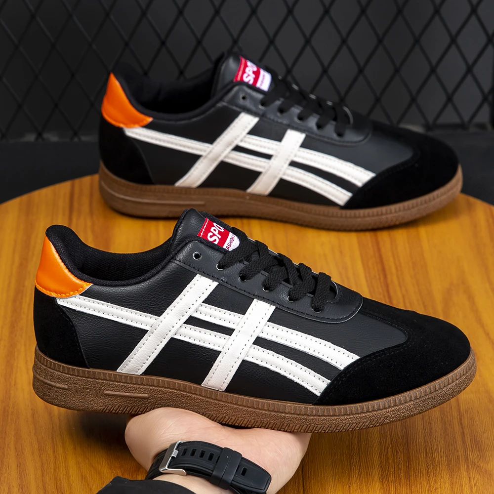 2025春季新款德训鞋复古阿甘男鞋潮牌百搭潮流休闲运动板鞋皮面鞋