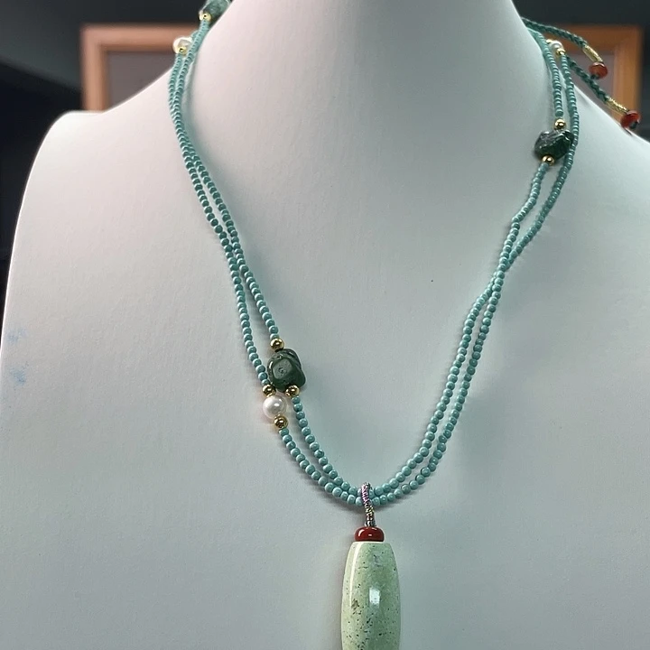 未镶嵌绿松石珠宝奇石