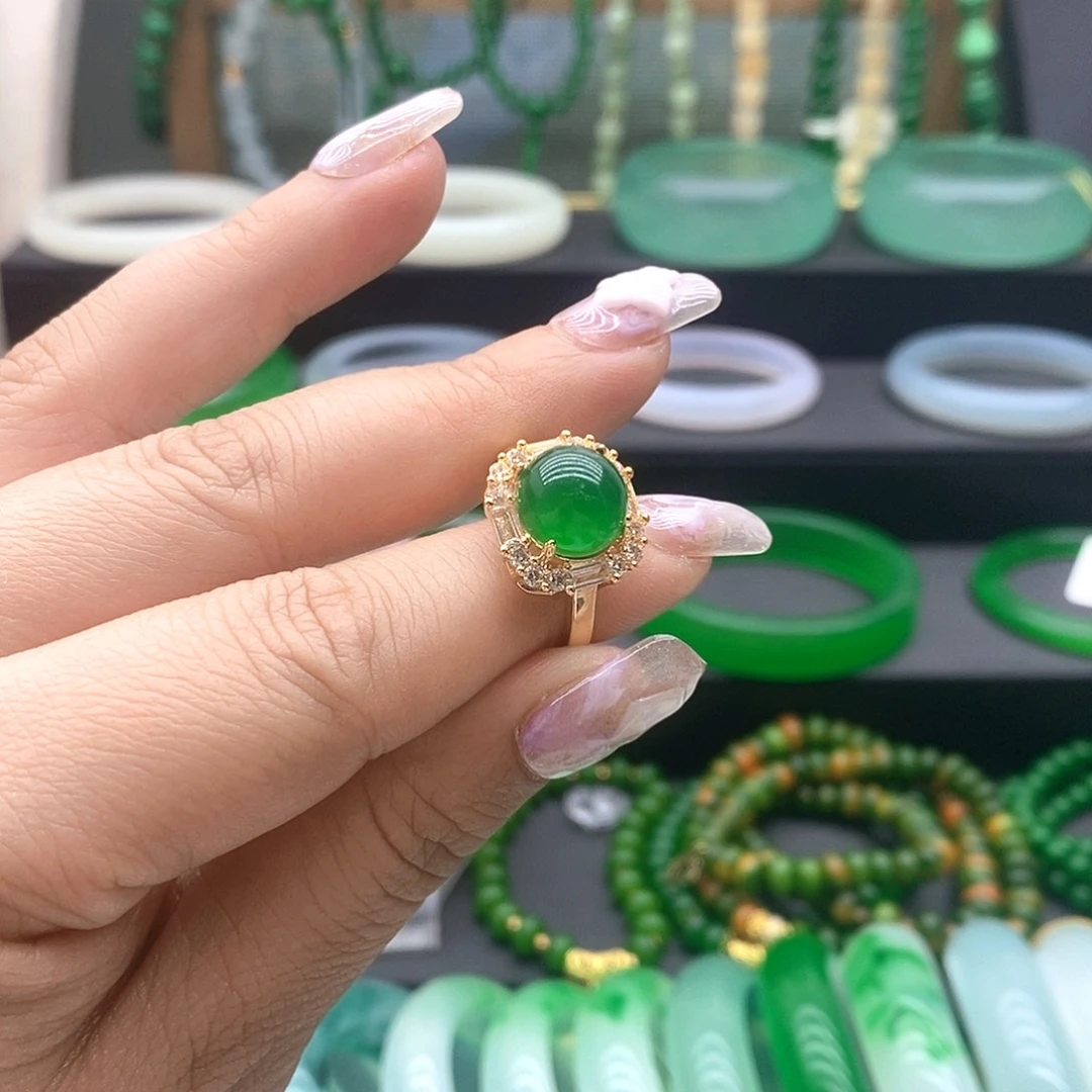 珐琅非金属精美时尚百搭戒圈圈口可调节