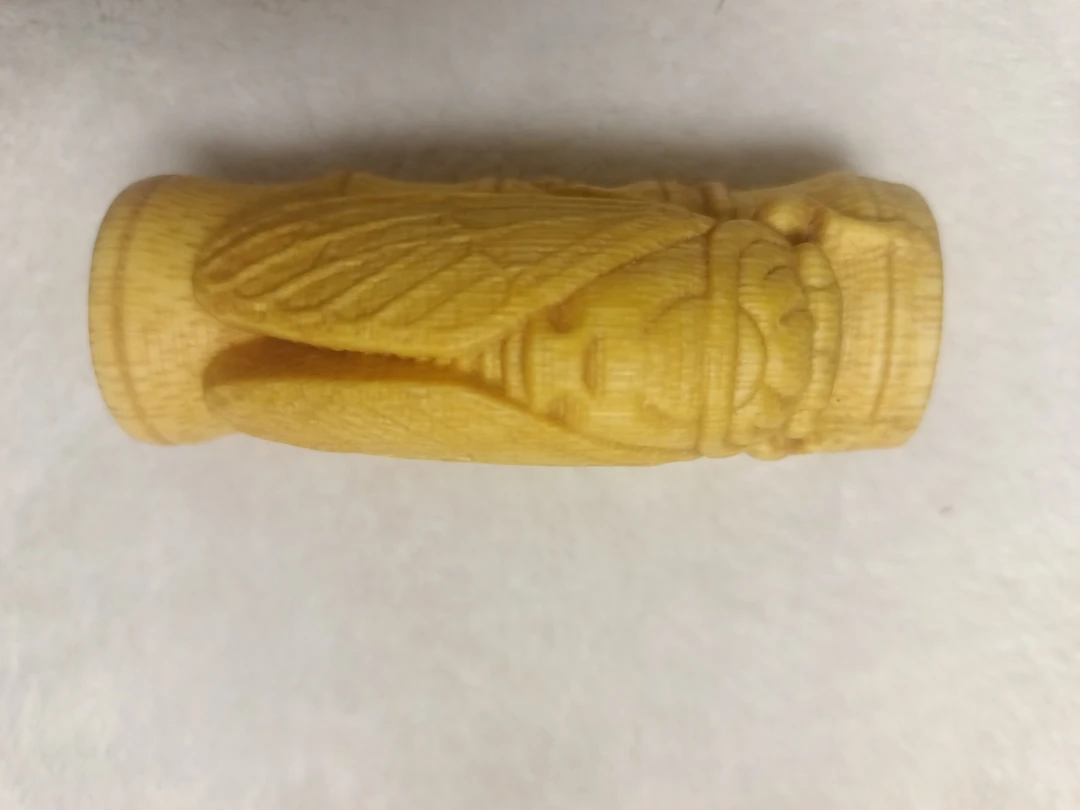 实心玉竹雕了金蝉一鸣惊人