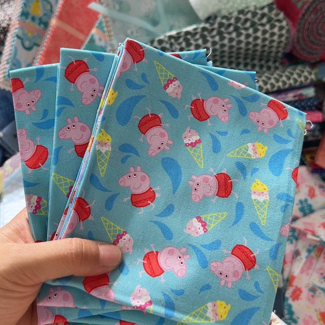 3片纯棉平布45.50厘米一片果子布艺