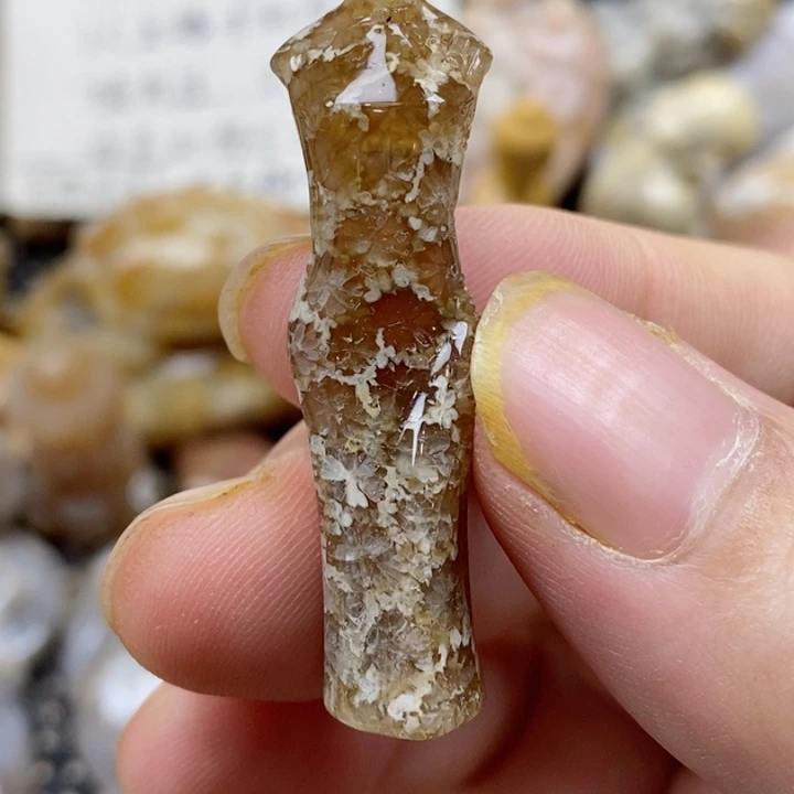 颈饰未镶嵌硅化珊瑚（珊瑚玉）有瑕