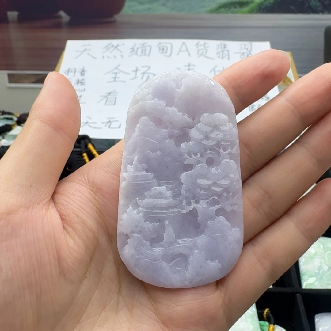 翡翠未镶嵌颈饰天然