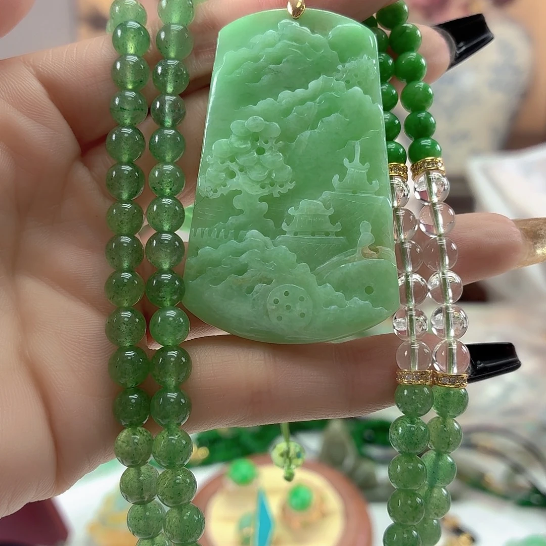 翡翠未镶嵌颈饰翡翠