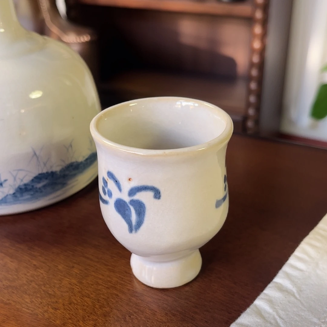 瓷片粗陶高足杯子来咯来咯12