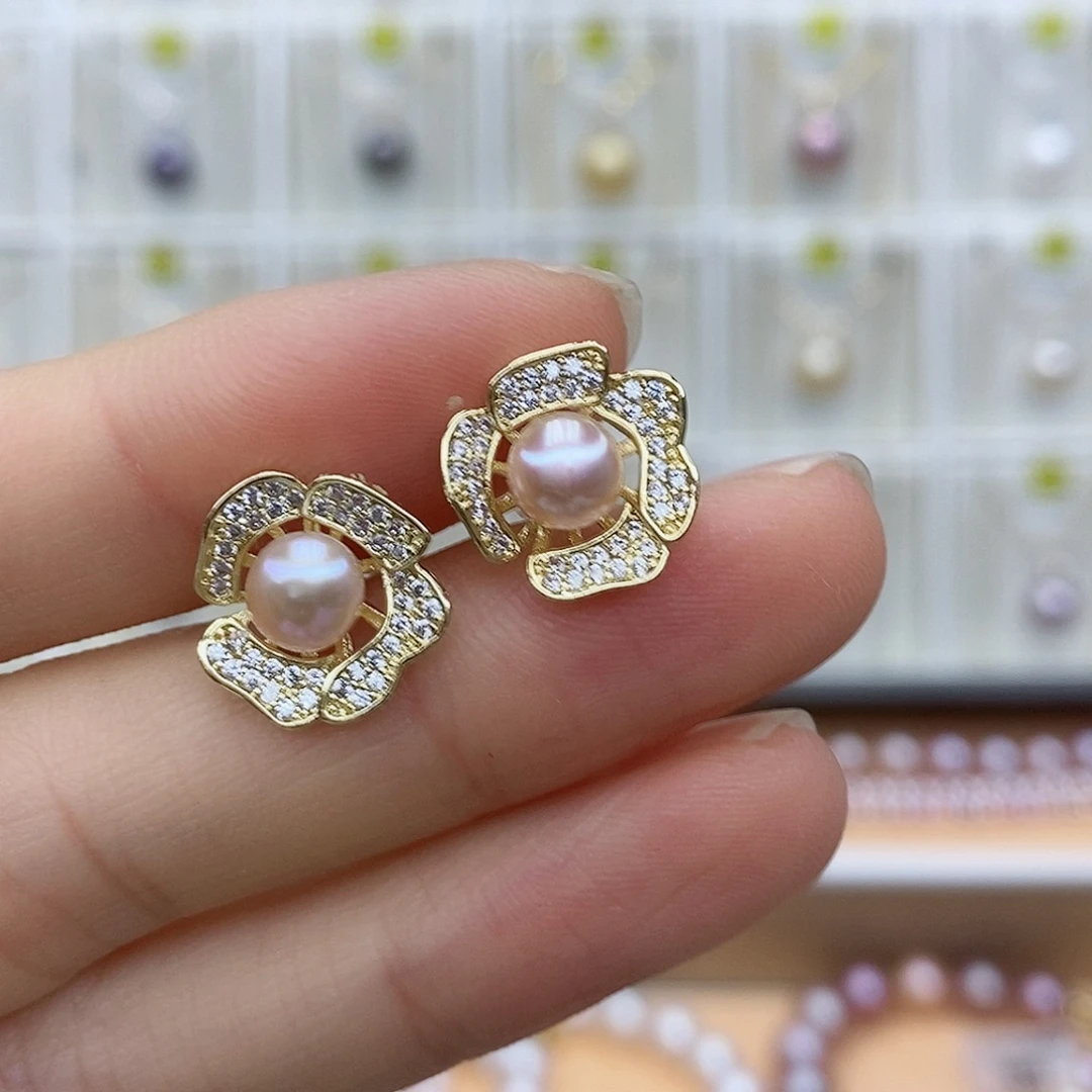 淡水珍珠颈饰银S925镶嵌